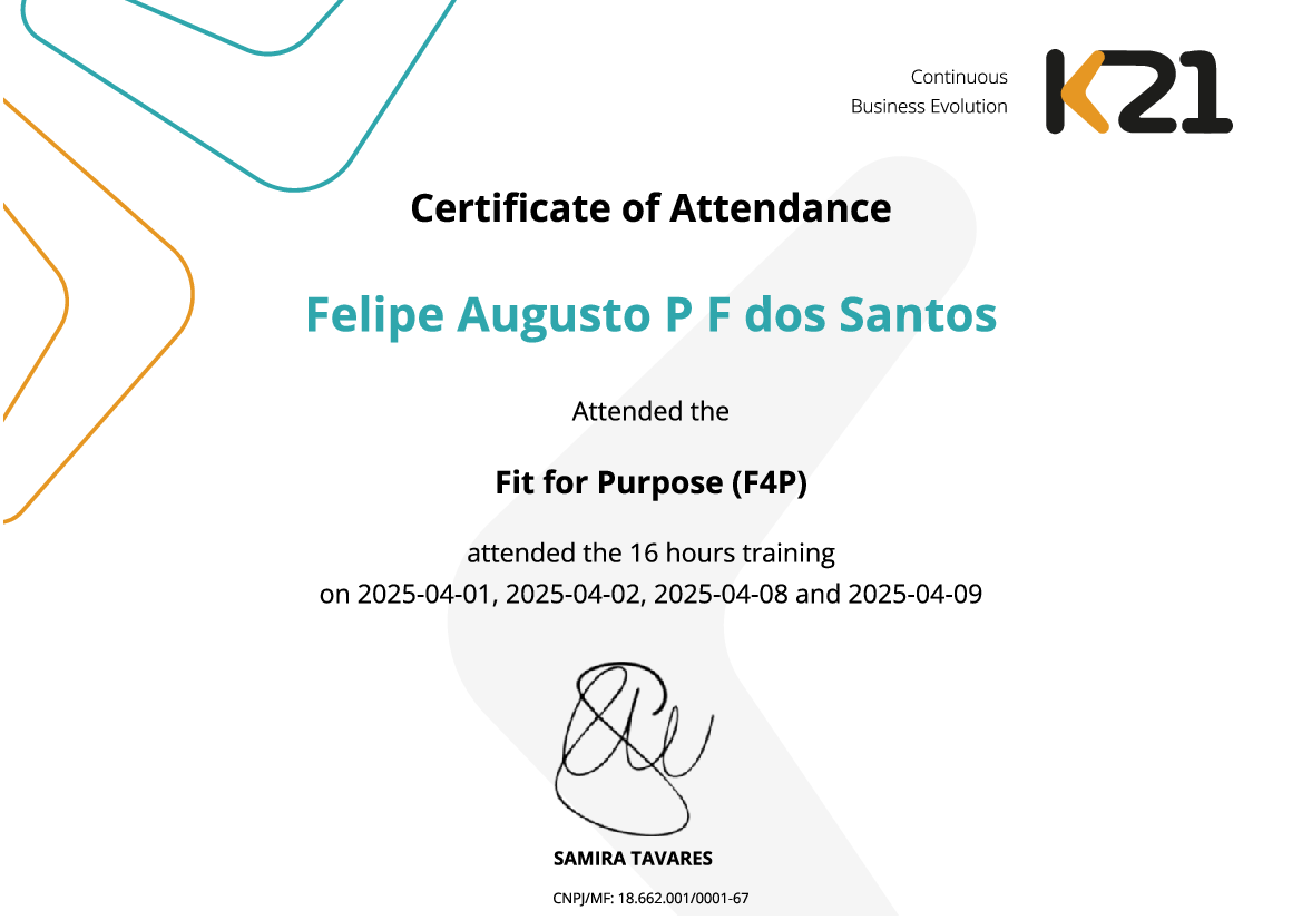 Certificado K21